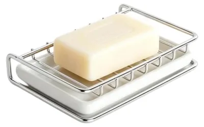 Obrázek produktu pro Omgoods – Nerezové mýdlové misky s odkapávací miskou pro koupelnu a kuchyň