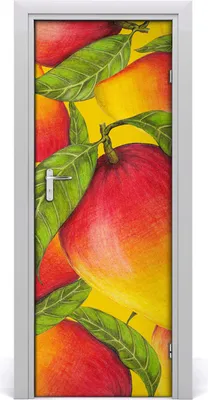 Produktbild von Tulup Türaufkleber 75x205 cm Dekorative Aufkleber Selbstklebend Wasserdichte Tapete Abnehmbar Schlafzimmer Wohnzimmer Wohnkultur - Mango
