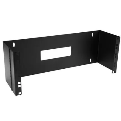 Obrázok produktu pre StarTech.com WALLMOUNTH4, Nástenný regál, 4U, 15 kg, 2,2 kg, Čierna