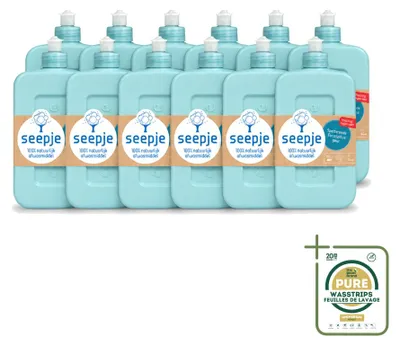 Produktbild von 12 x Seepje Afwasmittel - Spetterender Eukalyptus - 500 ml - Vorratspackung - 12 Stücke