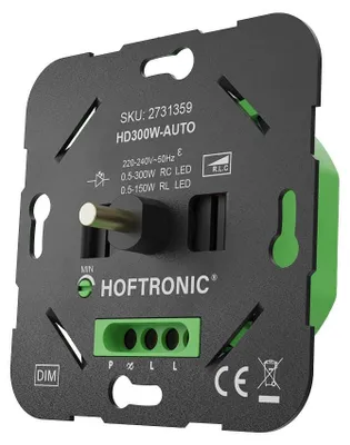 Image de HOFTRONIC - Variateur rotatif LED universel 0,5-300Wbidirectionnelle