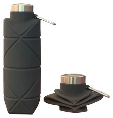 Produktbild von Faltbare Wasserflasche Silikon 700 ml,Reisen Camping Wandern Draussen