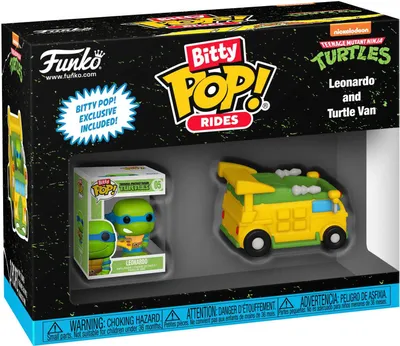 Produktbild von Teenage Mutant Ninja Turtles Leonardo Rides - Bitty Pop! Funko