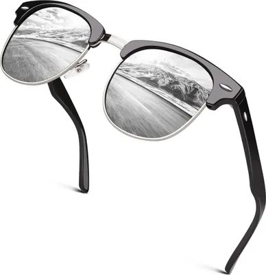 Produktbild von Polarisierte Hornrahmen-Sonnenbrille Herren Damen Retro UV400 Schutz