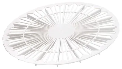 Kuchenrost und Tortenverteiler, rund, 32 cm, Kunststoff, weiß