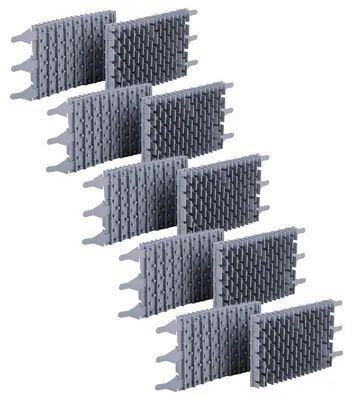 Produktbild von vhbw 10x Bürste Ersatz für Zodiac R0635904 für Poolroboter, Poolsauger - Aus Gummi, 23,9 x 12,8 x 4 cm