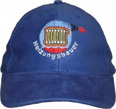 Produktbild von Baseballcap mit Einstickung - Heizungsbauer - 68615 blau