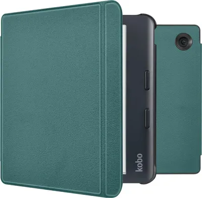 Obrázek produktu pro imoshion Tenké pevné pouzdro na spaní se stojánkem pro Kobo Libra Colour - tmavě zelené