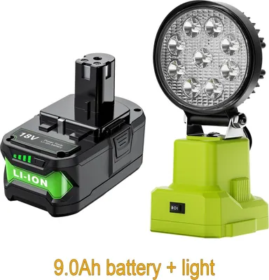 Obrázek produktu pro Ryobi One+ 18V, náhradní baterie 9,0Ah Li-Ion s články 21700, kompatibilní s P108 P104 P107, nebesky modrá