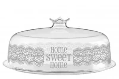 Immagine prodotto di HOMe Cosmoplast Copritorta Homesweethome In Polistirene Trasparente Cm 26