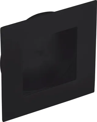 Produktbild von Technik Team Muschelgriff Eros 70mm Edelstahl schwarz matt Einlass ø 60mm zum Einlassen, Edelstahl gebürstet