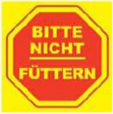Produktbild von Warnschild BITTE NICHT FÜTTERN Kunststoffschild 200 mm x 200 mm