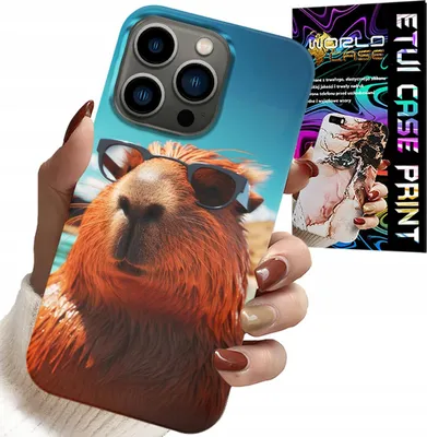 Produktbild von Hülle Für Iphone 16 Pro Max - Süsses Wasserschwein, Wasserschweinhülle + Glas