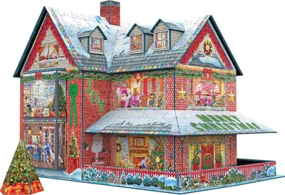 Obrázok produktu pre Eurographics 3D puzzle Vianočný domček - sada zimných dekorácií