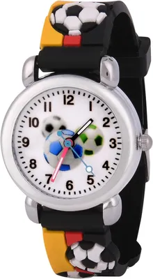 Produktbild von Analog, 3D Cartoon Lernuhr Quarzwerk, Silikon Uhrenarmband, 3 Jahre bis 11 Jahre, Armbanduhr Mädchen Junge Kinder