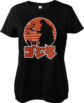 Produktbild von Godzilla Japanese Logo Girly - Small - Black