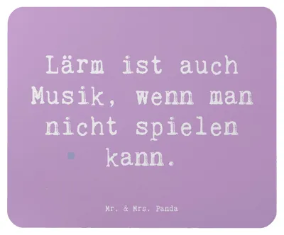 Produktbild von Mr. & Mrs. Panda Mouse Pad Spruch Schlagzeug Lärm - Lavendeltraum - Geschenk, Musiker, Band, Musik, Mauspad, Lernen, Mousepad, laptop, mousematte, Schlagzeuger, Beats