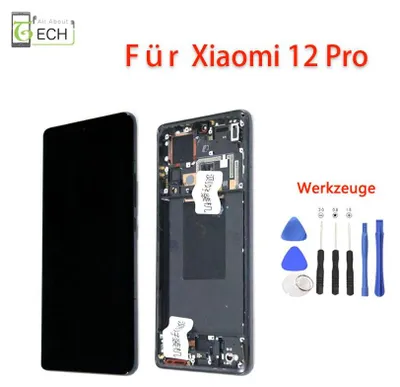 Produktbild von Für Xiaomi Mi 12 Pro LCD Display mit Rahmen (OLED) Touchscreen Bildschirm