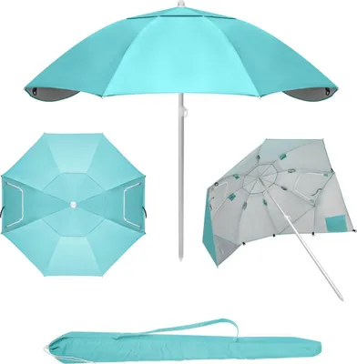 Zdjęcie produktu dla Parasol plażowy 2w1 namiot parawan składany w pokrowcu