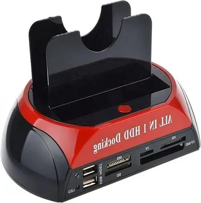 Obrázok produktu pre USB 2.0 dokovacia stanica pre SATA IDE 2,5" a 3,5" HDD/SSD s dvoma pozíciami – adaptér na offline klonovanie