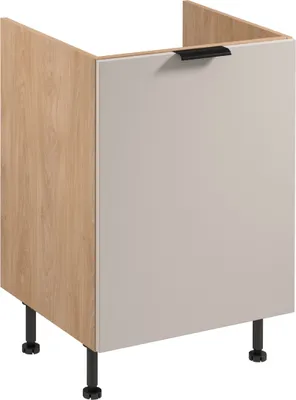 Produktbild von Spülenunterschrank 60 cm küchenmöbel ohne Arbeitsplatte, Sorento D60Z Beige/Sonoma Eiche