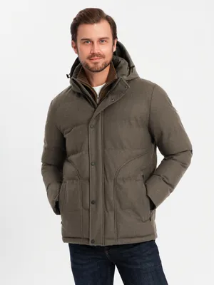 Produktbild von Ombre Clothing Winterjacke für Männer Jagne olive L