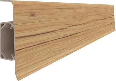 Obrázok produktu pre VILO PVC lišta ESQUERO 641 – 2,5 m prémiová lišta s kanálom na káble – vodovzdorná a odolná proti nárazom – pripravená na montáž na laminát, vinyl a