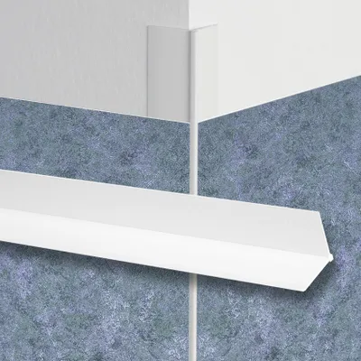 Produktbild von LEMAL Tapeteneckleiste - Maler Eckenwinkel Kantenschutz L-Profil Tapetenzubehör weiß 23x23mm (TE0101 30 Meter Sparpaket) Renovieren Sanieren Modernisieren