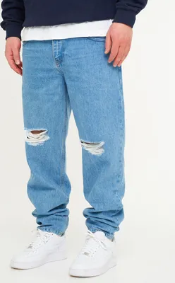 Produktbild von DAILY Baumwolle Herren Jeans DCSAVANETA Herren Lange Hose Jeans Ripped Tapered-Fit