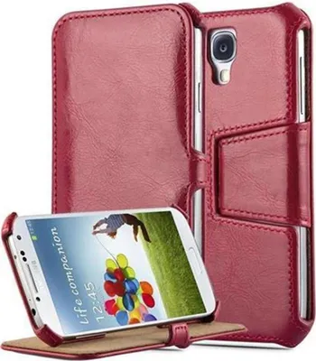 Produktbild von Cadorabo Schutzhülle für Samsung Galaxy S4 Hülle in Rot Handyhülle Etui Case Cover Tasche