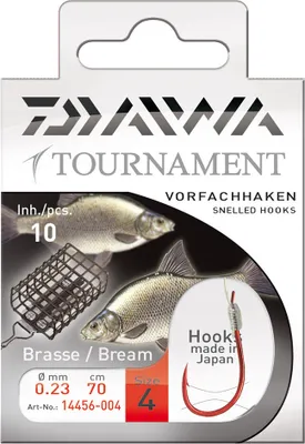 Produktbild von Daiwa Tournament Brassenhaken Vorfachhaken 70cm 10Stk. Gr. 12