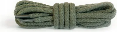Obrázek produktu pro Odolné bavlněné kulaté tkaničky 90 cm Kaps - Khaki