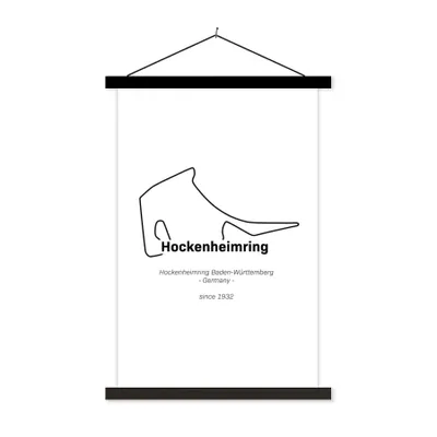 Produktbild von MuchoWow® Textilposter Formel 1 - Deutschland - Rennstrecke 60x90 cm mit schwarzem Rahmen - Poster Wohnzimmer