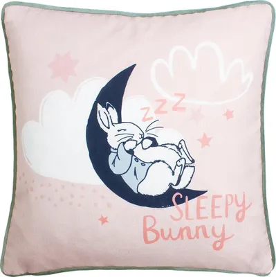 Produktbild von Peter Rabbit - Kissenhülle "Sleepy Head" RV2939 (43 cm x 43 cm) (Pink)