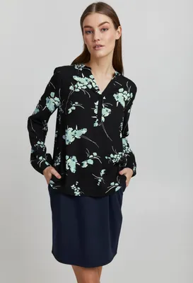Produktbild von OXMO OXElvy - 21950000ME Damen Bluse Langarm