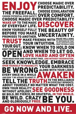 Immagine prodotto di Motivazionale - Vai ora e vivi Motivations Poster Plakat Druck