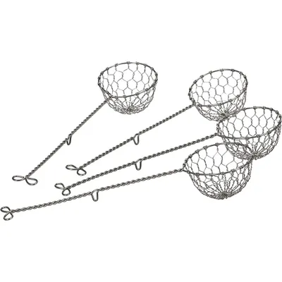 Produktbild von Sieb, kleines Abtropfsieb, Fondue-L?ffel aus Edelstahl, Abtropfgitter