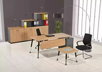 Obrázok produktu pre Drevený nábytok študijný stôl skrinka na dokumenty stolík sada 3 ks