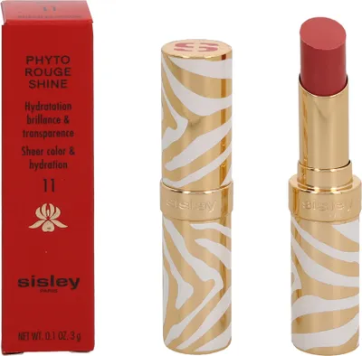 A red box and two lipsticks with a zebra pattern are displayed against a white background.