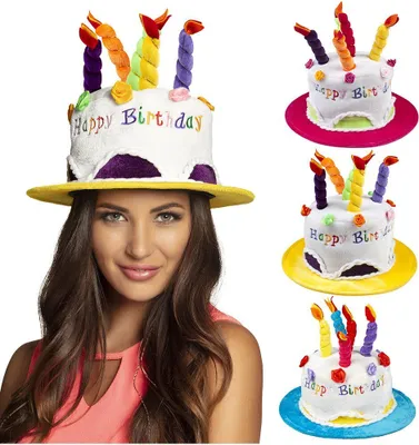 Produktbild von Happy Birthday Torten Partyhut