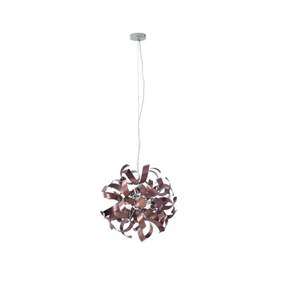 Produktbild von Lucande Hängelampe Kaelor, Ø 46 cm, kupferfarben, Aluminium