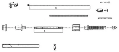 Produktbild von METZGER Gaszug 10.0382 für RENAULT TWINGO I (C06) 1310/1560mm