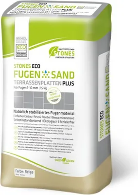 Produktbild von STONES ECO Fugensand 1-10 mm 15 kg/ Sack (beige)