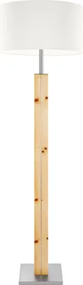 Produktbild von Stehleuchte Dana aus hellem, massivem Zirbenholz, naturfarben, 160 cm hoch