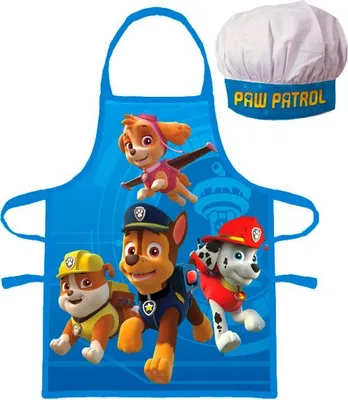 Produktbild von Paw Patrol Kinderschort en Kokmuts - Set - Jongen
