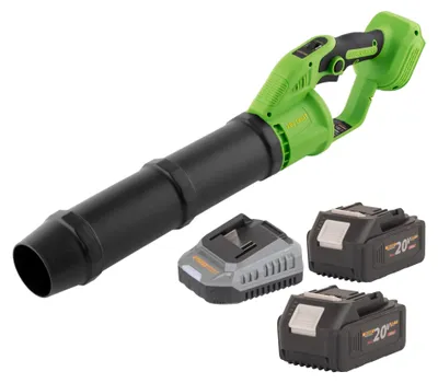 Obrázok produktu pre Akumulátorový fúkač lístia Procraft PB24bb 20 V bezkartáčový + 2x akumulátor 4,0 Ah + nabíjačka