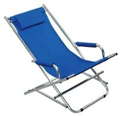 Immagine prodotto di Sdraio In Alluminio Blu - cm.54x97x77h.