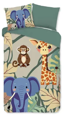 Obrázek produktu pro Bavlněná sada povlečení pro dětskou postýlku "Simba" - vícebarevná - (140x220 cm) - 100 % polyester