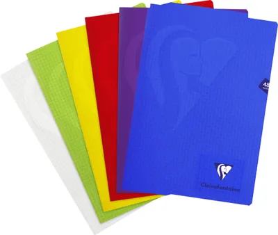 Produktbild von Clairefontaine 10x Mimesys Heft PP A4 24 Bl kariert, sortiert Sortiert 303102C