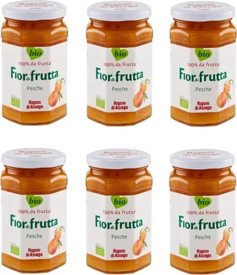 Produktbild von 6x Rigoni di Asiago Fiordifrutta Pfirsich  Fruchtaufstrich Konfitüre 250g